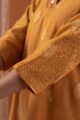 Image for Kusvaa Cood114 Pranashiv Chanderi Kurta Pant Set Sleeves