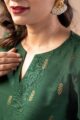 Image for Kusvaa Cood115 Pransi Cotton Silk Kurta Pant Set Pattern