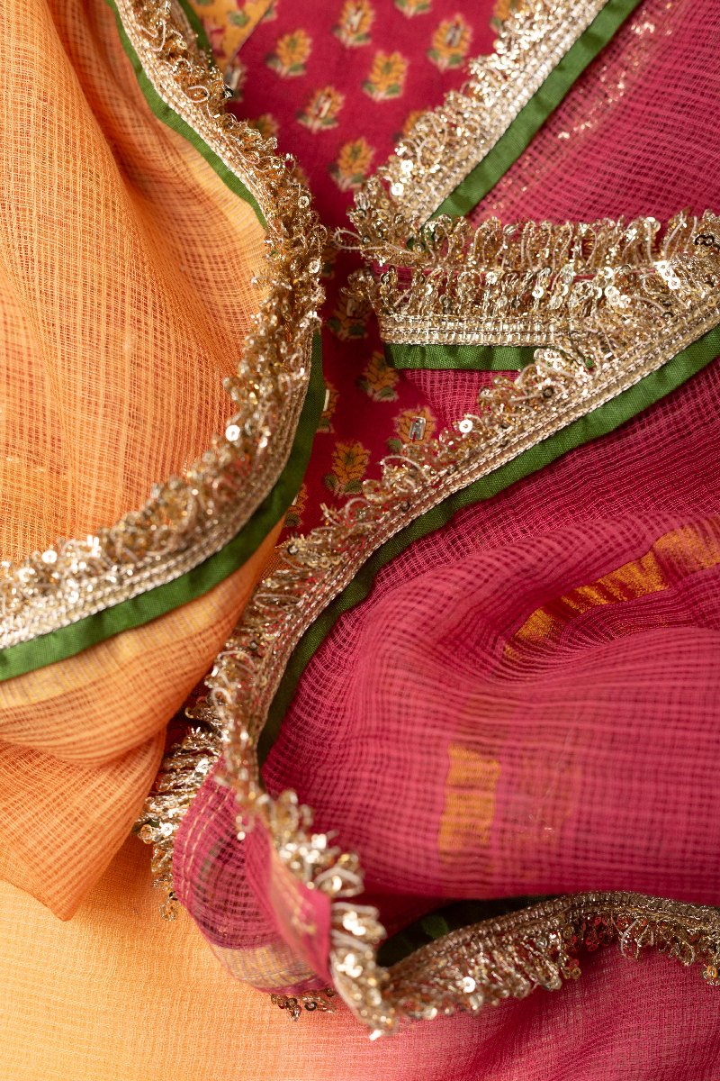 Image for Kusvaa Dup271 Ahani Kota Doriya Dupatta Front