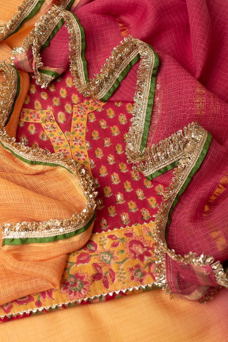 Image for Kusvaa Dup271 Ahani Kota Doriya Dupatta Side