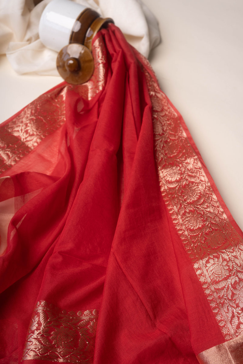 Image for Kusvaa Dup278 Isharya Chanderi Dupatta Closeup