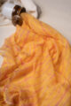 Image for Kusvaa Dup280 Yellow And Peach Cotton Kota Doriya Dupatta Front