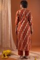 Image for Kusvaa Wkr223 Ayuddha Chanderi Straight Fit Kurta Back