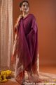 Image for Kusvaa Wkr223 Ayuddha Chanderi Straight Fit Kurta Closeup 5