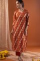 Image for Kusvaa Wkr223 Ayuddha Chanderi Straight Fit Kurta Side