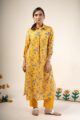 Image for Kusvaa Wkr224 Shrinika Modal Handblock Print Kurta Side New