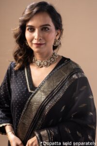 Image for Kusvaa Wkr225 Vritika Chanderi Straight Fit Kurta Featured