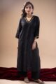 Image for Kusvaa Wkr225 Vritika Chanderi Straight Fit Kurta Sleeves