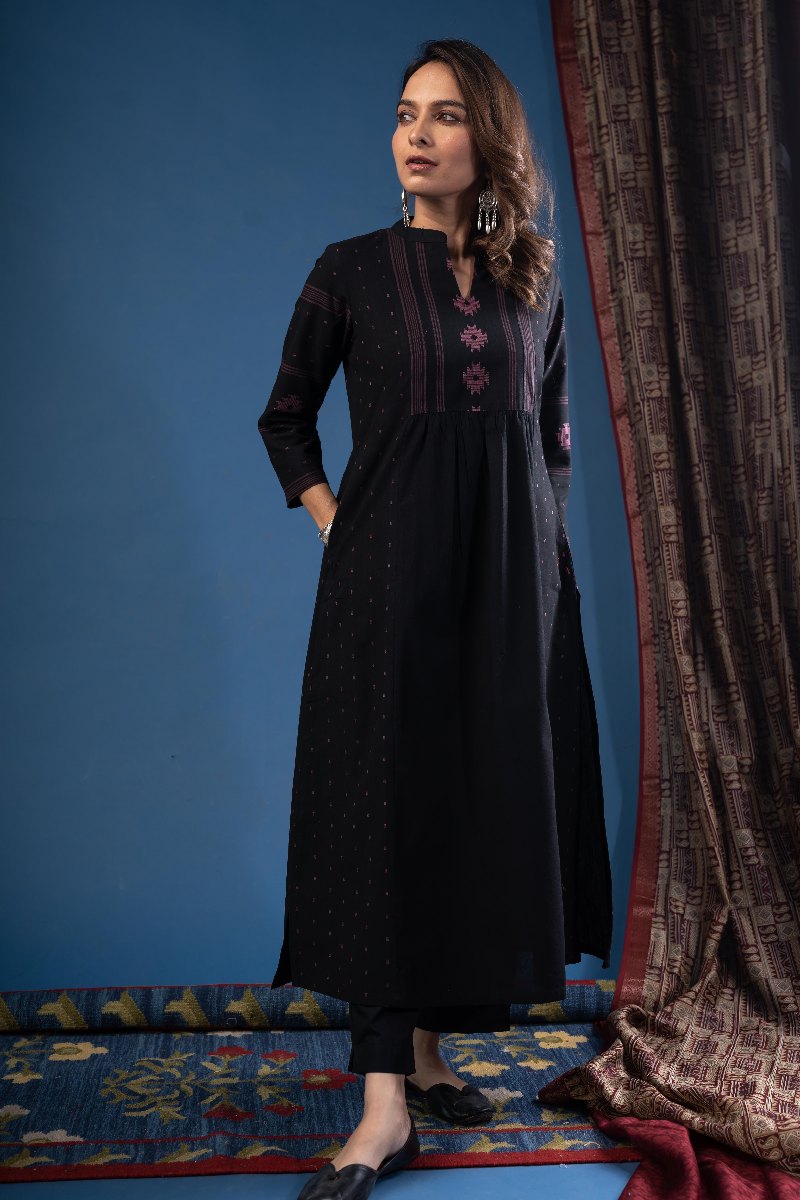 Image for Kusvaa Wkr227 Suruchi Handloom Cotton Kurta Neck