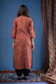 Image for Kusvaa Wkr229 Maitheli Cotton Handblock Kurta Back