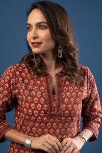 Image for Kusvaa Wkr229 Maitheli Cotton Handblock Kurta Featured