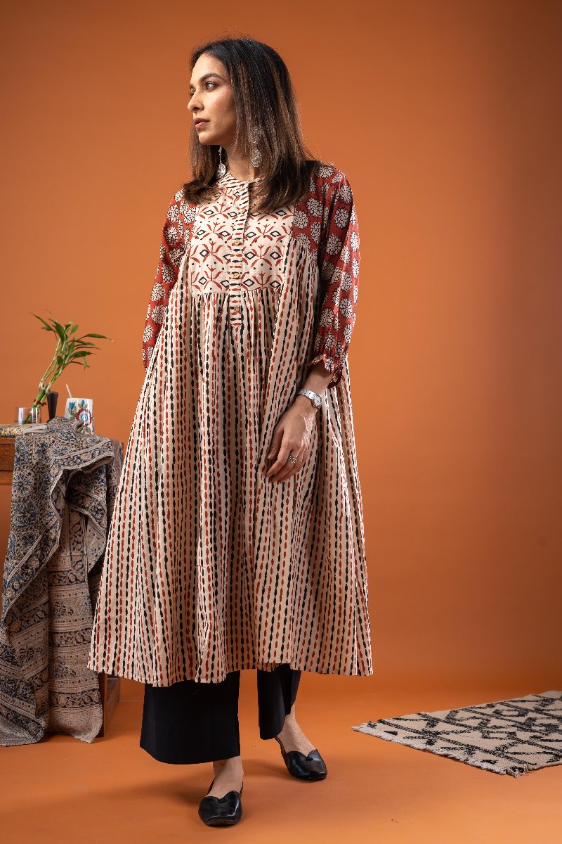 Image for Kusvaa Dr075 Krista Cotton A Line Dress Pocket