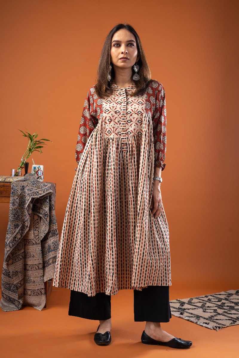 Image for Kusvaa Dr075 Krista Cotton A Line Dress Side