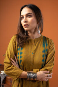 Image for Kusvaa Dr078 Saanvi Handloom Cotton A Line Dress Featured
