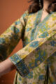 Image for Kusvaa Dr079 Iravya Handblock Cotton A Line Dress Closeup 2