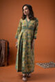 Image for Kusvaa Dr079 Iravya Handblock Cotton A Line Dress Front