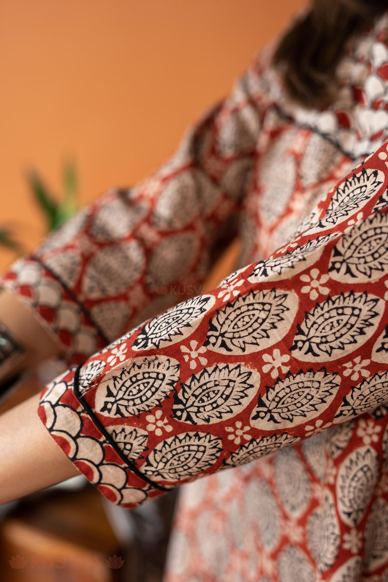 Image for Kusvaa Dr080 Vianka Cotton A Line Dress Closeup 2