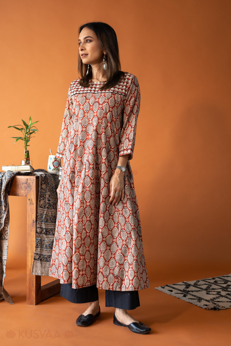 Image for Kusvaa Dr080 Vianka Cotton A Line Dress Side