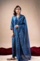 Image for Kusvaa Kds027 Amrita Tussar Kurta With Dupatta Set Front