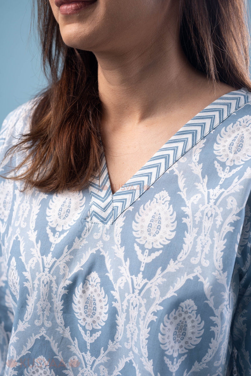 Image for Kusvaa Lwj007 Aaliyah Cotton Loungewear Set Closeup 2