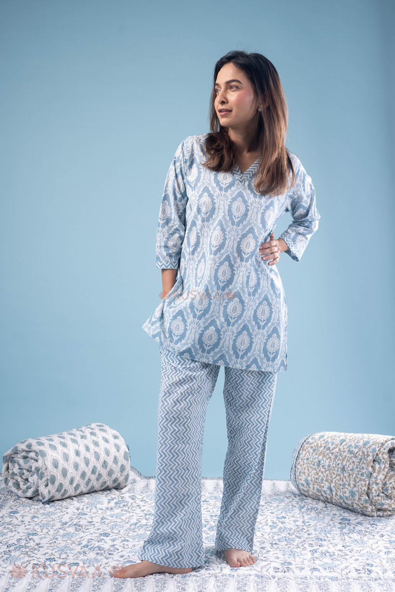 Image for Kusvaa Lwj007 Aaliyah Cotton Loungewear Set Front