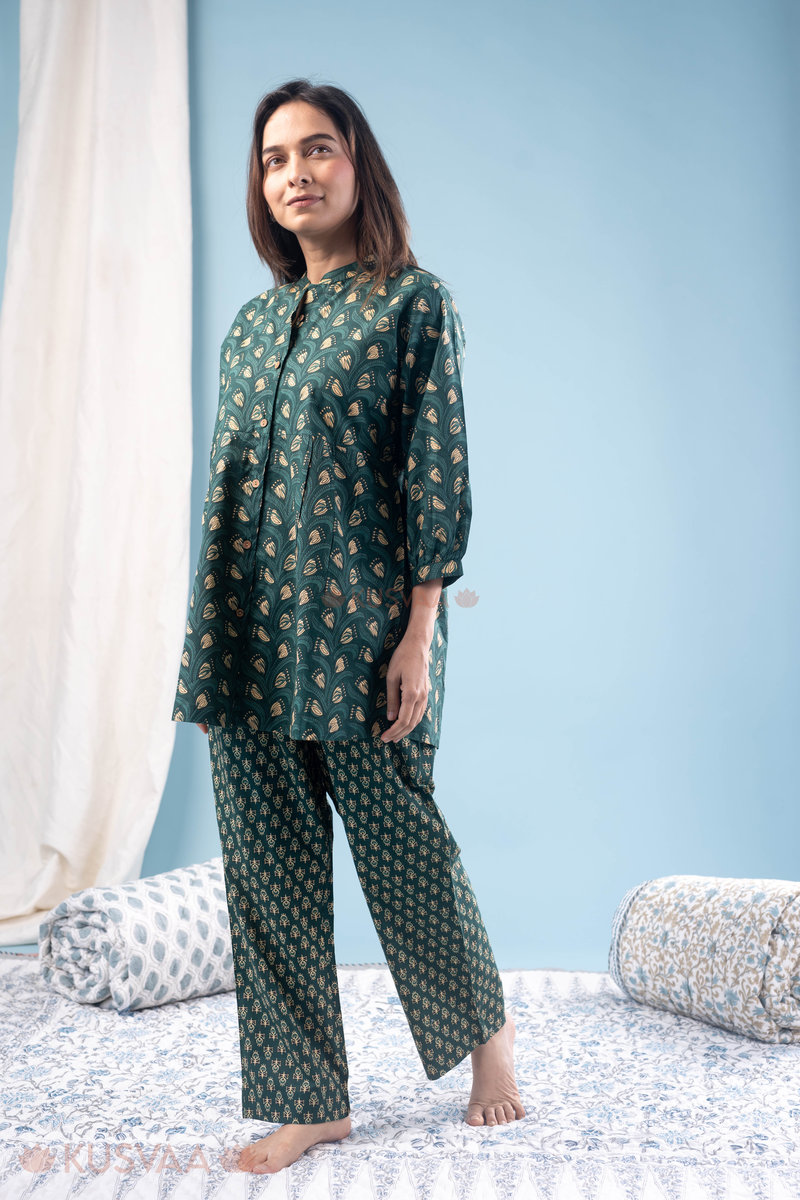 Image for Kusvaa Lwj008 Luna Cotton Loungewear Set Side