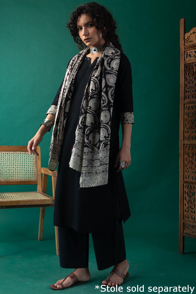 Image for Kusvaa Wkr230 Aria Handloom Cotton Kurta Sleeves