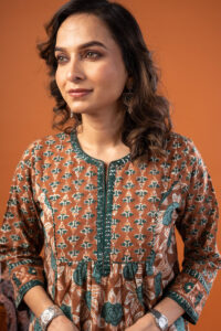 Image for Kusvaa Wkr234 Nihari Cotton Handblock Kurta Featured