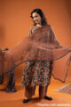 Image for Kusvaa Wkr234 Nihari Cotton Handblock Kurta Sitting