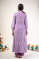 Image for Kusvaa Wkr235 Saira Modal Handblock Kurta Back New