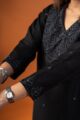 Image for Kusvaa Wkr239 Sohvi Chanderi A Line Kurta Neck