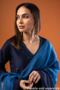 Image for Kusvaa Wkr240 Nirvi Chanderi Straight Kurta Featured