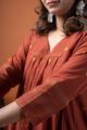 Image for Kusvaa Cood127 Kinaya Handloom Cotton Kurta Pant Set Closeup 2