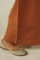Image for Kusvaa Plz005 Nainika Cotton Palazzo Brown Back