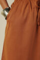 Image for Kusvaa Plz005 Nainika Cotton Palazzo Brown Pocket