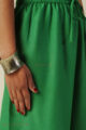 Image for Kusvaa Plz005 Nainika Cotton Palazzo Green Closeup