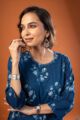 Image for Kusvaa Wkr244 Nainika Cotton Handblock Print Kurta Featured