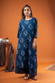 Image for Kusvaa Wkr244 Nainika Cotton Handblock Print Kurta Sleeves