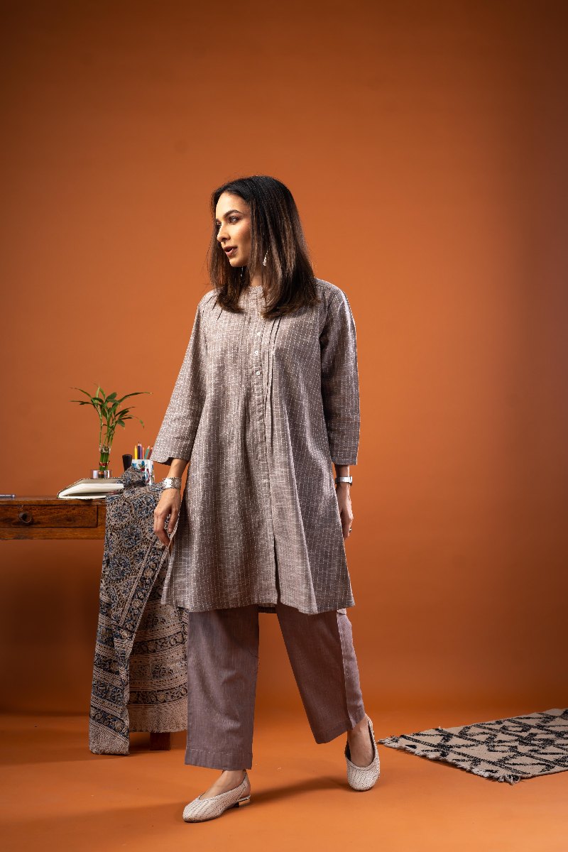 Image for Kusvaa Wkr250 Samira Handloom Cotton Kurta Pattern