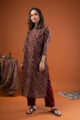 Image for Kusvaa Wkr251 Aurika Chanderi Straight Kurta Pocket