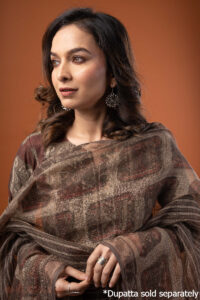 Image for Kusvaa Wkr252 Veena Cotton Handblock Print Kurta Featured