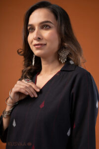 Image for Kusvaa Wkr254 Urvi Handloom Cotton Kurta Featured