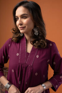 Image for Kusvaa Wkr255 Aaina Handloom Cotton Kurta Featured