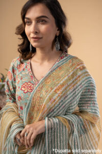 Image for Kusvaa Wkr257 Ashir Cotton Handblock Print Kurta Featured