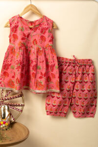 Image for Kusvaa Grw075 Prakriti Cotton Girls Kurta Pant Set Featured New