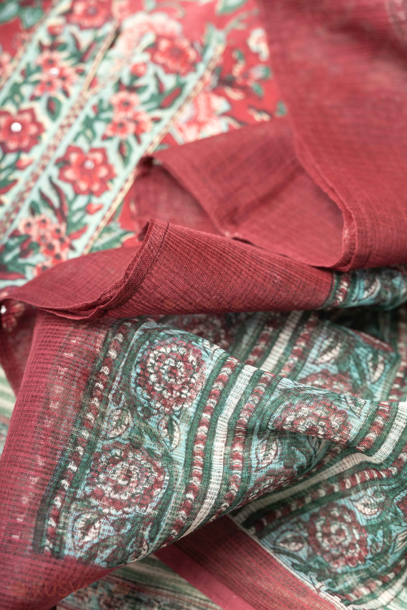 Image for Kusvaa Wkr258dup Arohini Kota Doriya Dupatta Front