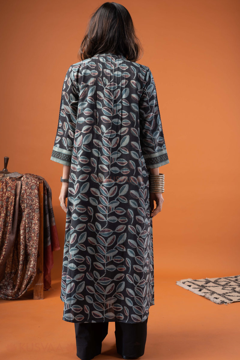 Image for Kusvaa Wkr259 Vamika Cotton Handblock Print Kurta Back