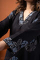 Image for Kusvaa Wkr260 Virika Cotton Handblock Print Kurta Closeup 2