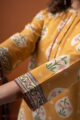 Image for Kusvaa Wkr261 Amirah Cotton Handblock Print Kurta Closeup 2