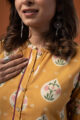 Image for Kusvaa Wkr261 Amirah Cotton Handblock Print Kurta Closeup